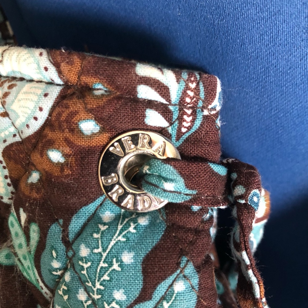 VERA BRADLEY Vintage Java Blue Small Tote - Retired Pattern - Picture 3 of 5